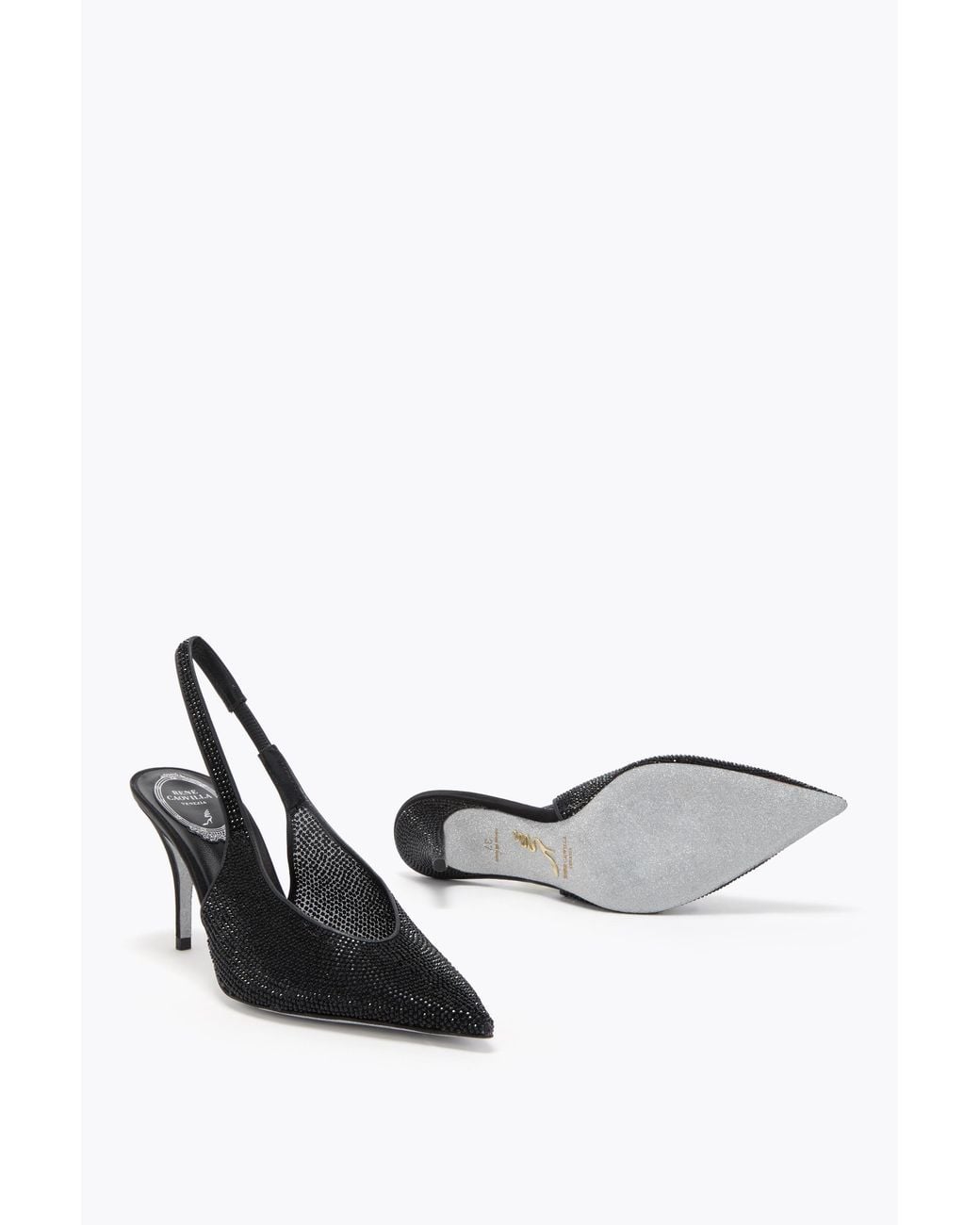 Rene Caovilla White Jinny Slingback 80