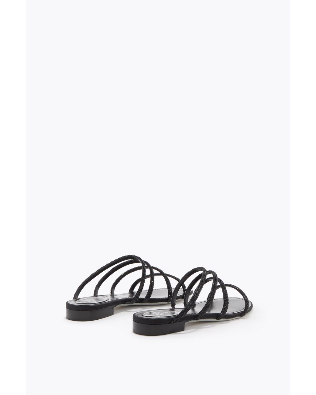 Rene Caovilla White Erin Flat Sandal 10