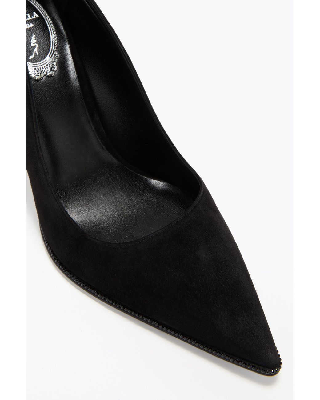 Rene Caovilla Black Taylor Pump 80