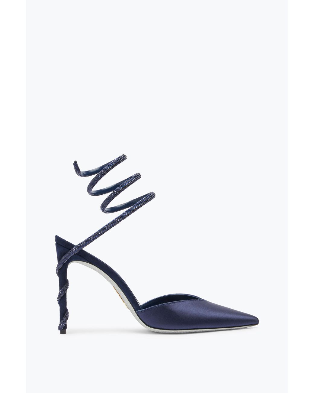 Rene Caovilla Blue Margot Midnight Pump 105