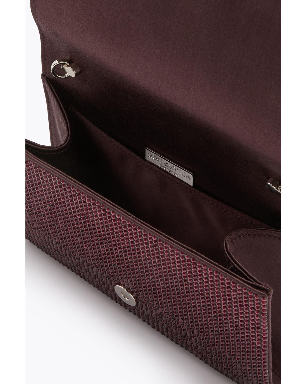 Rene Caovilla Purple Baby Fondant Clutch With All-Over Crystals