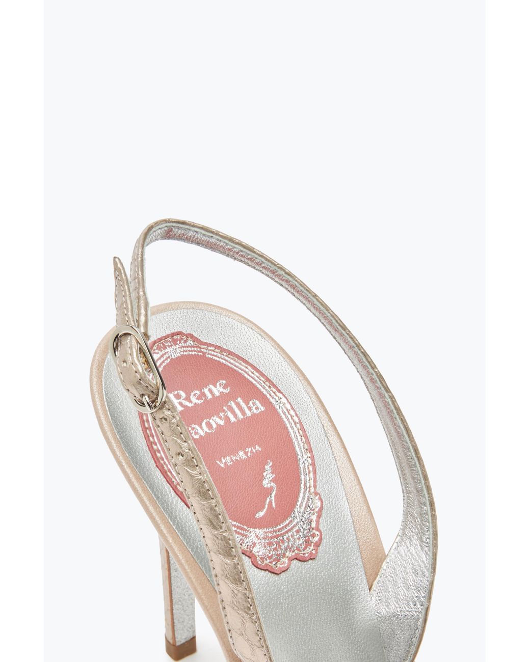 Rene Caovilla White Jewel Slingbacks Veneziana