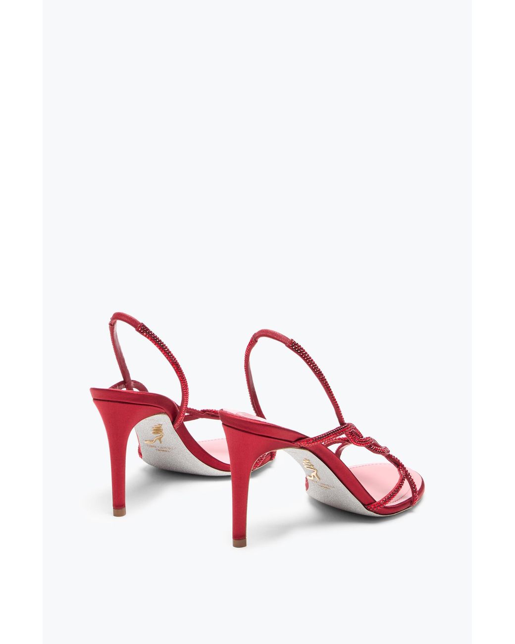 Rene Caovilla Pink Braid Sandale