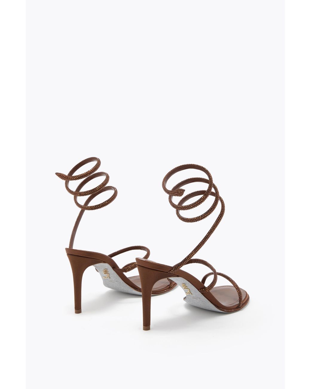 Rene Caovilla White Cleo Sandal 80