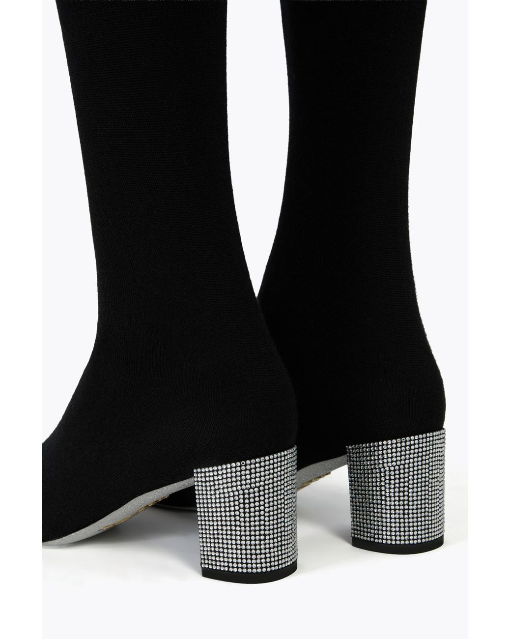 Rene Caovilla Black Sonia Cashmere Boot 60