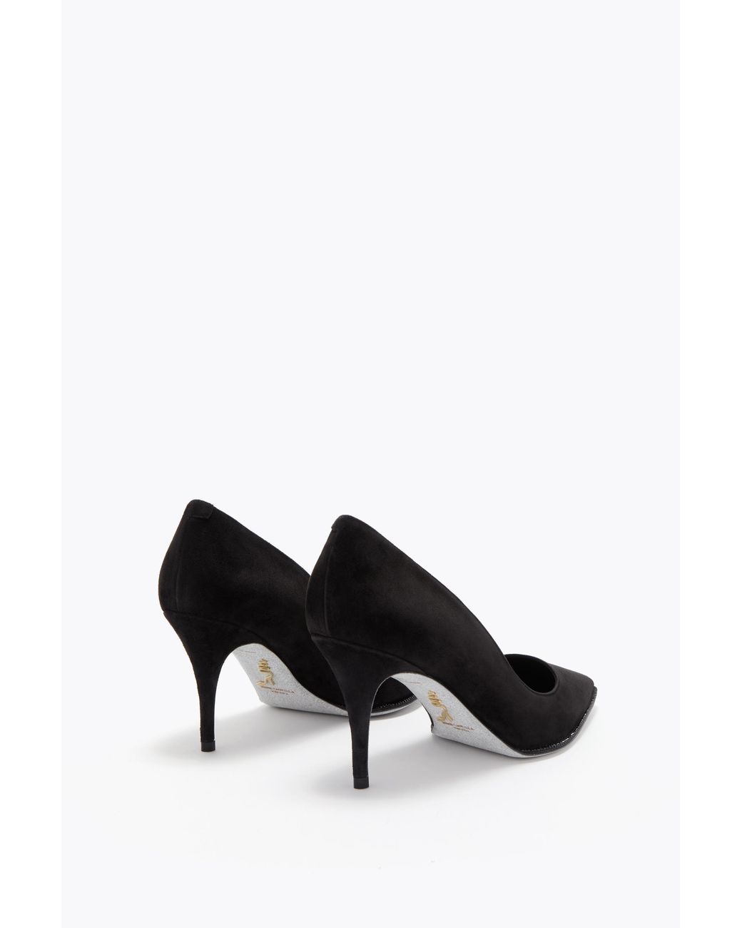 Rene Caovilla Black Taylor Pump 80