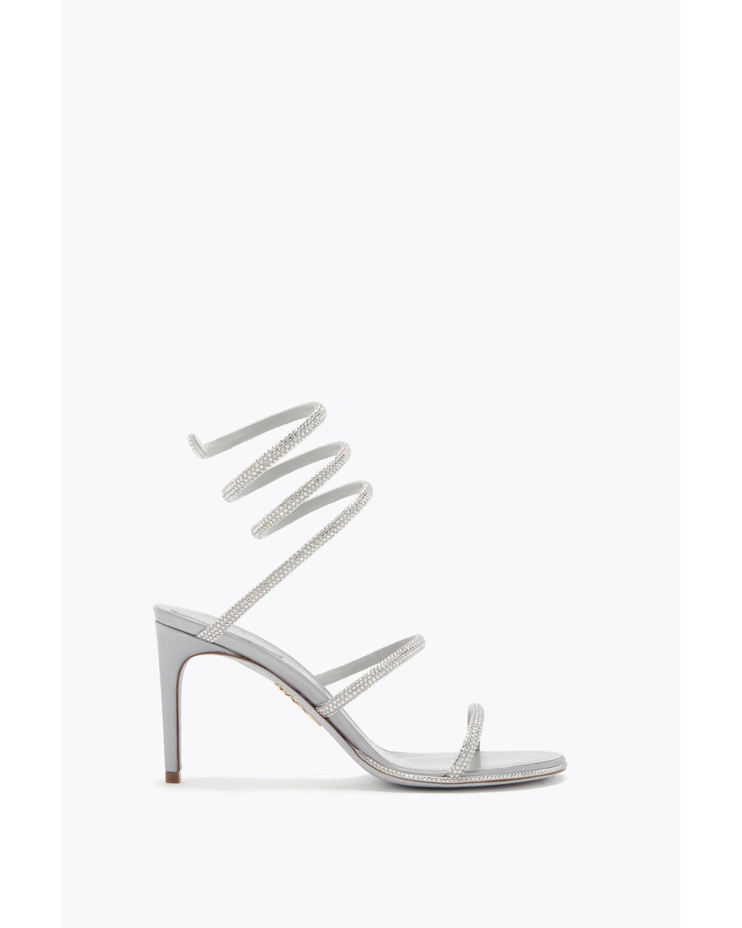 Rene Caovilla White Cleo Sandal 80