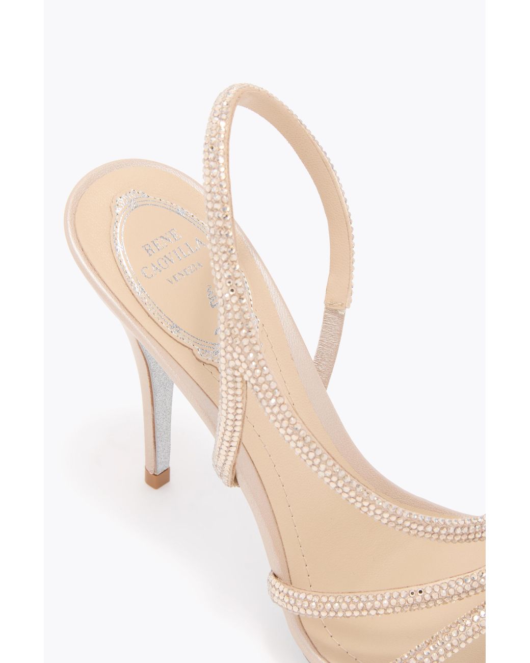 Rene Caovilla White Erin Sandal 100