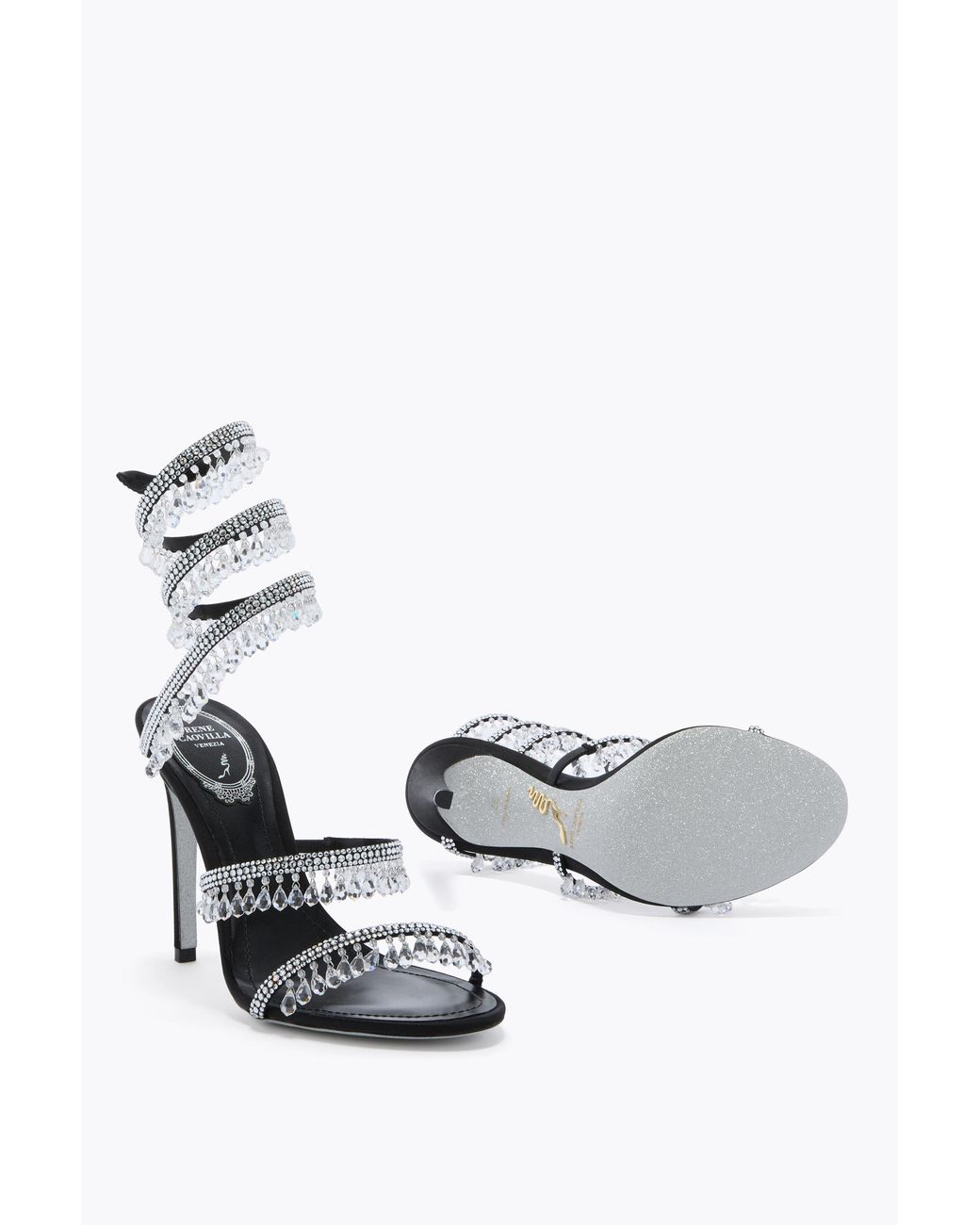 Rene Caovilla White Chandelier And Sandal 105