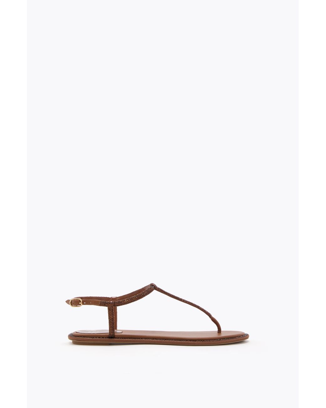 Rene Caovilla Multicolor Diana Cognac Sandal With Crystals 10
