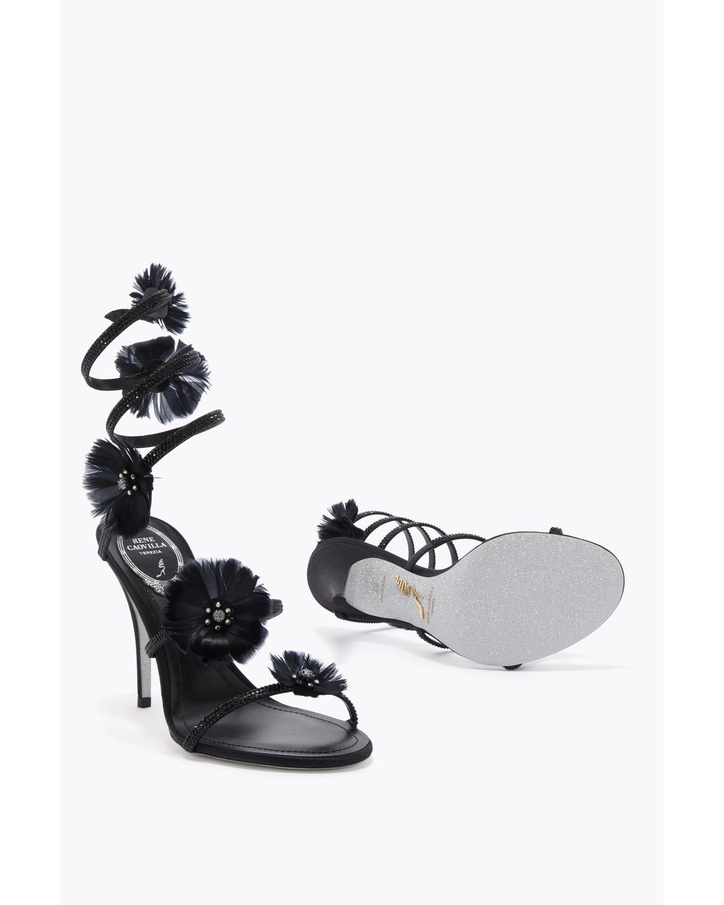 Rene Caovilla White Jolene Sandal 100