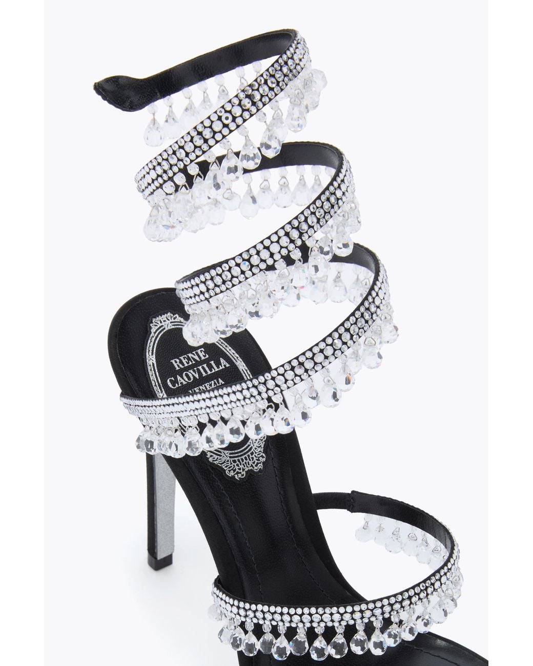 Rene Caovilla White Chandelier And Sandal 105