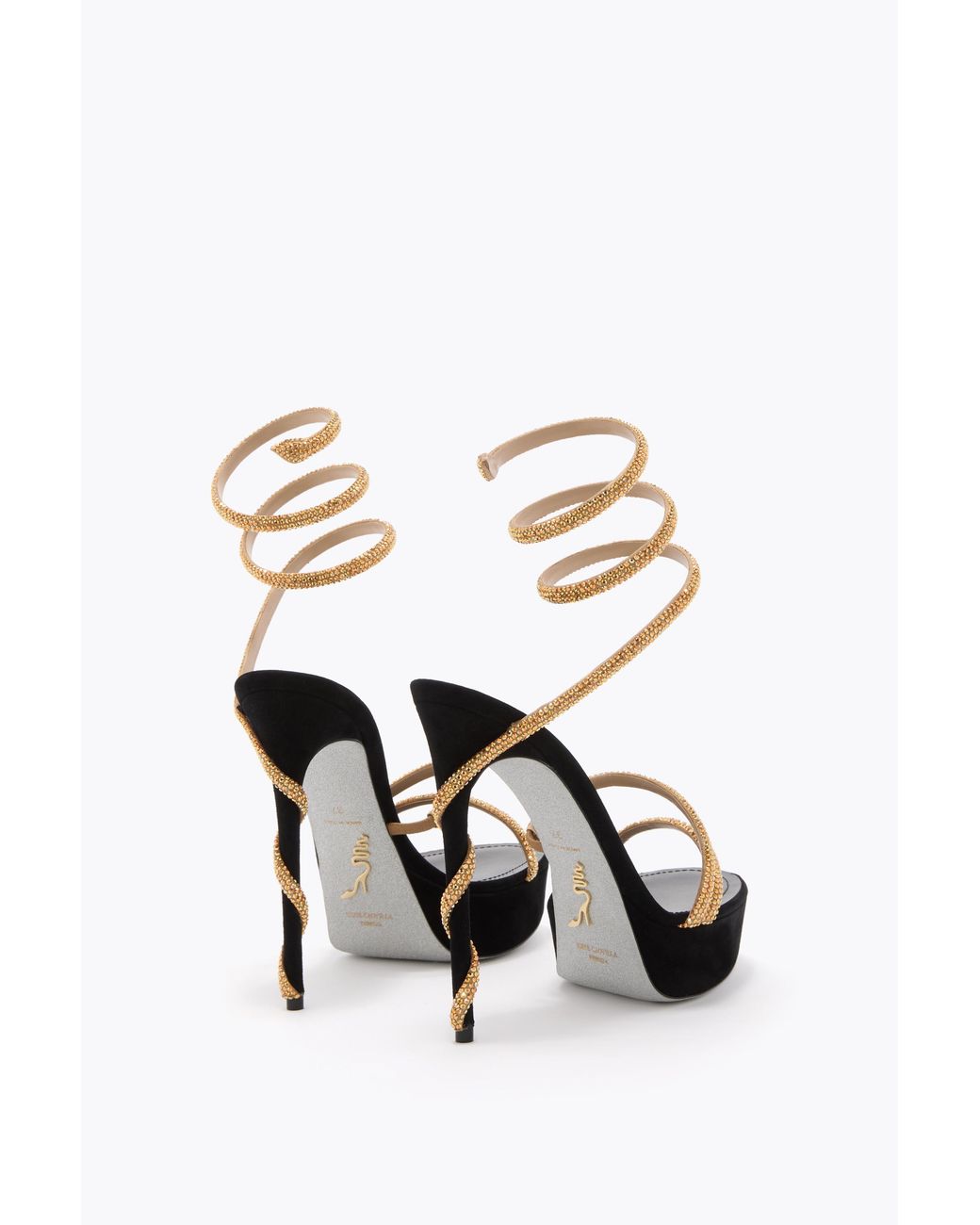 Rene Caovilla White Margot And Platform Sandal 130