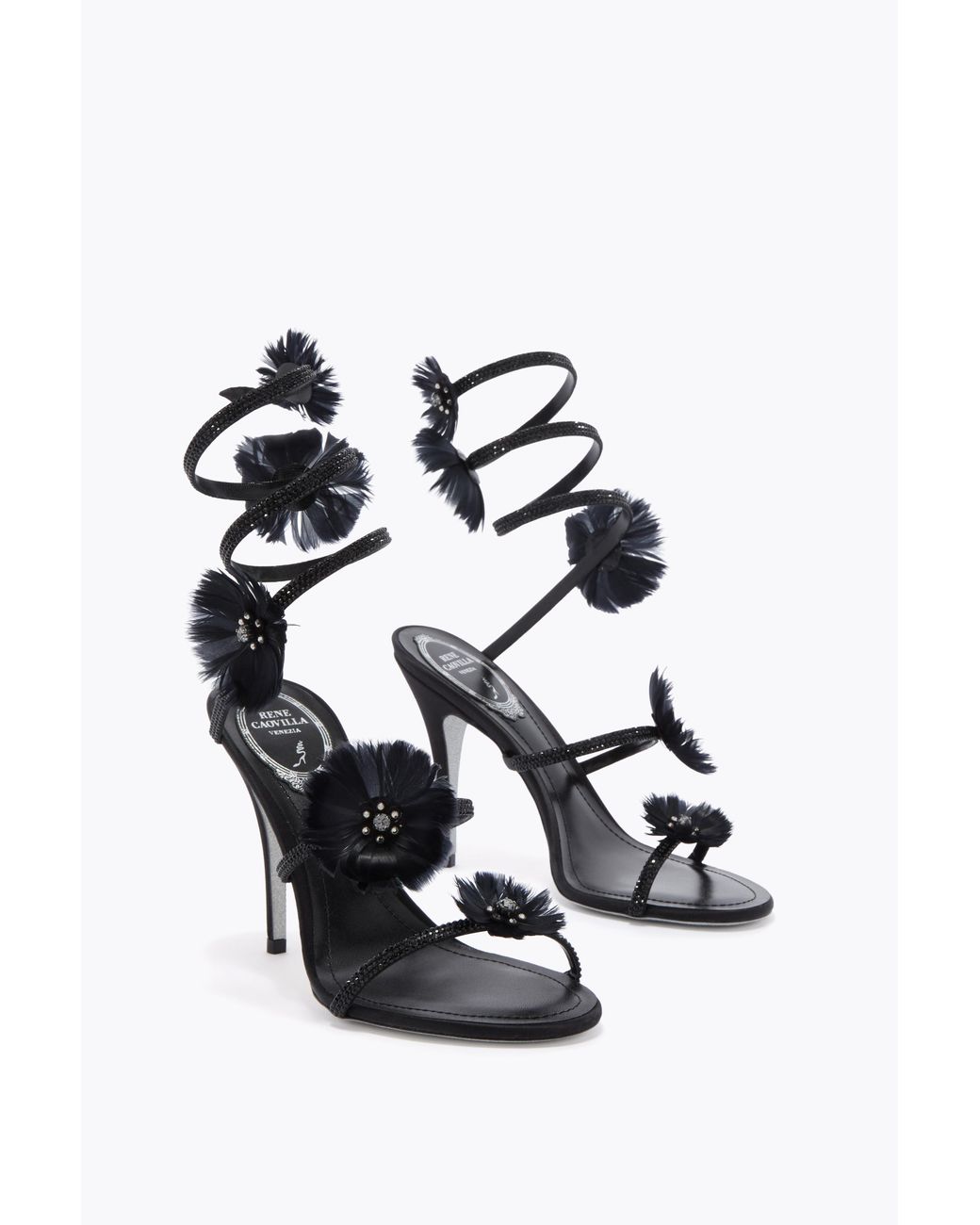 Rene Caovilla White Jolene Sandal 100
