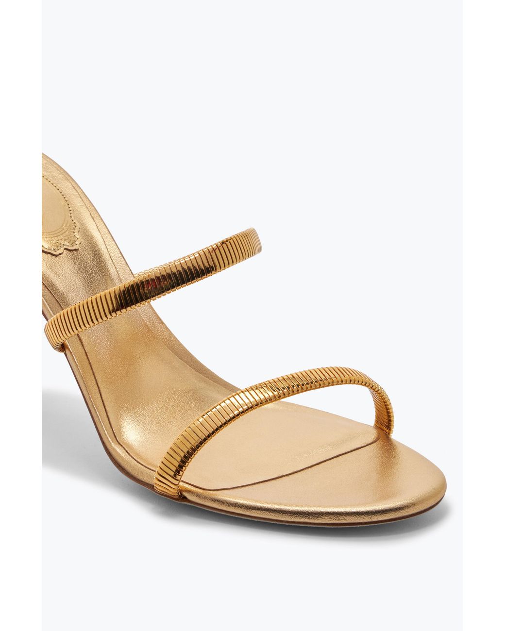 Rene Caovilla Metallic Juniper Lamb/ Metal Snake Sandal
