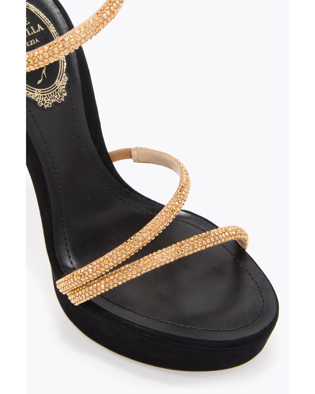 Rene Caovilla White Margot And Platform Sandal 130