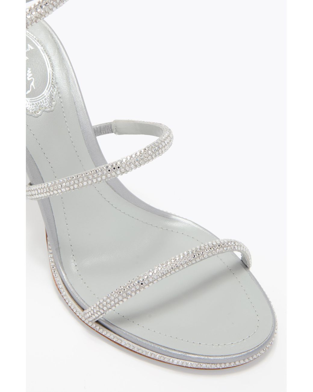 Rene Caovilla White Cleo Sandal 80