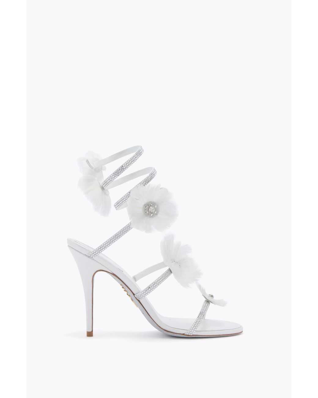 Rene Caovilla White Jolene Sandal 100