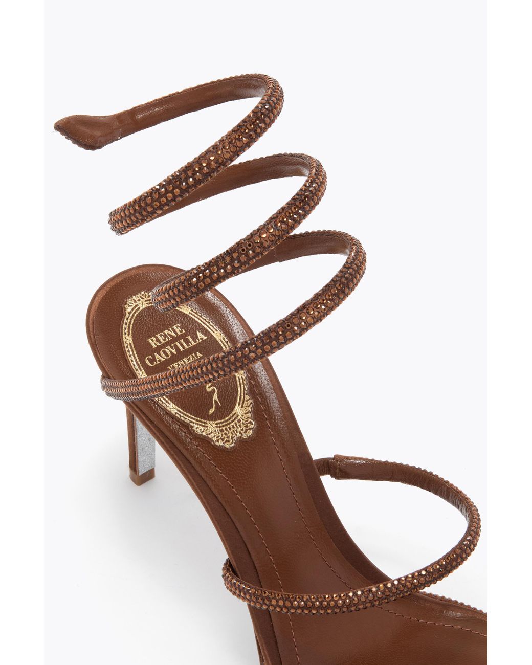Rene Caovilla White Cleo Sandal 80