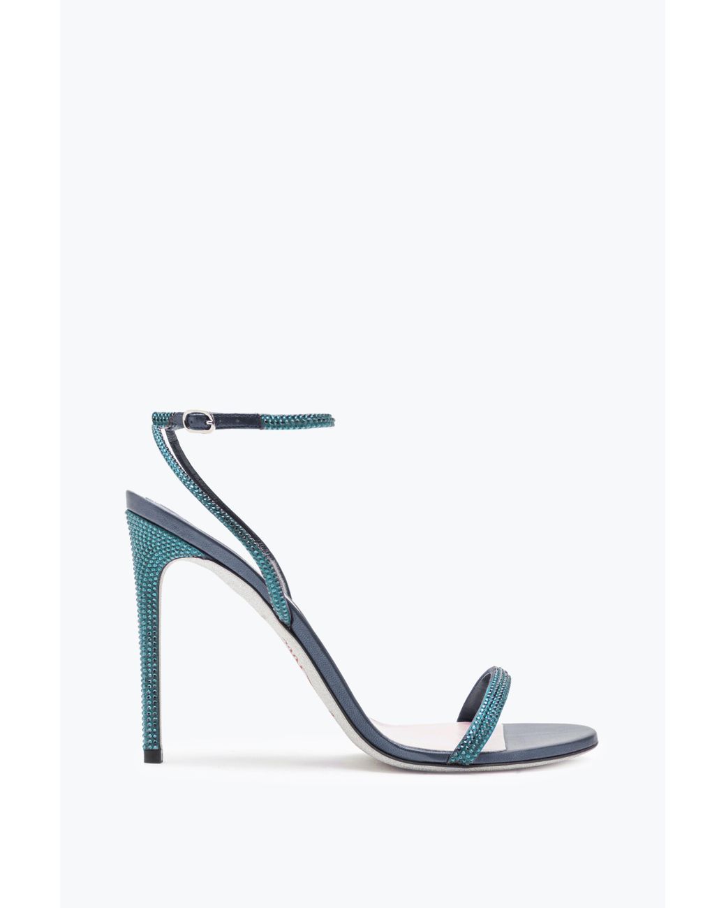Rene Caovilla White Ellabrita Crystal Sandal 105