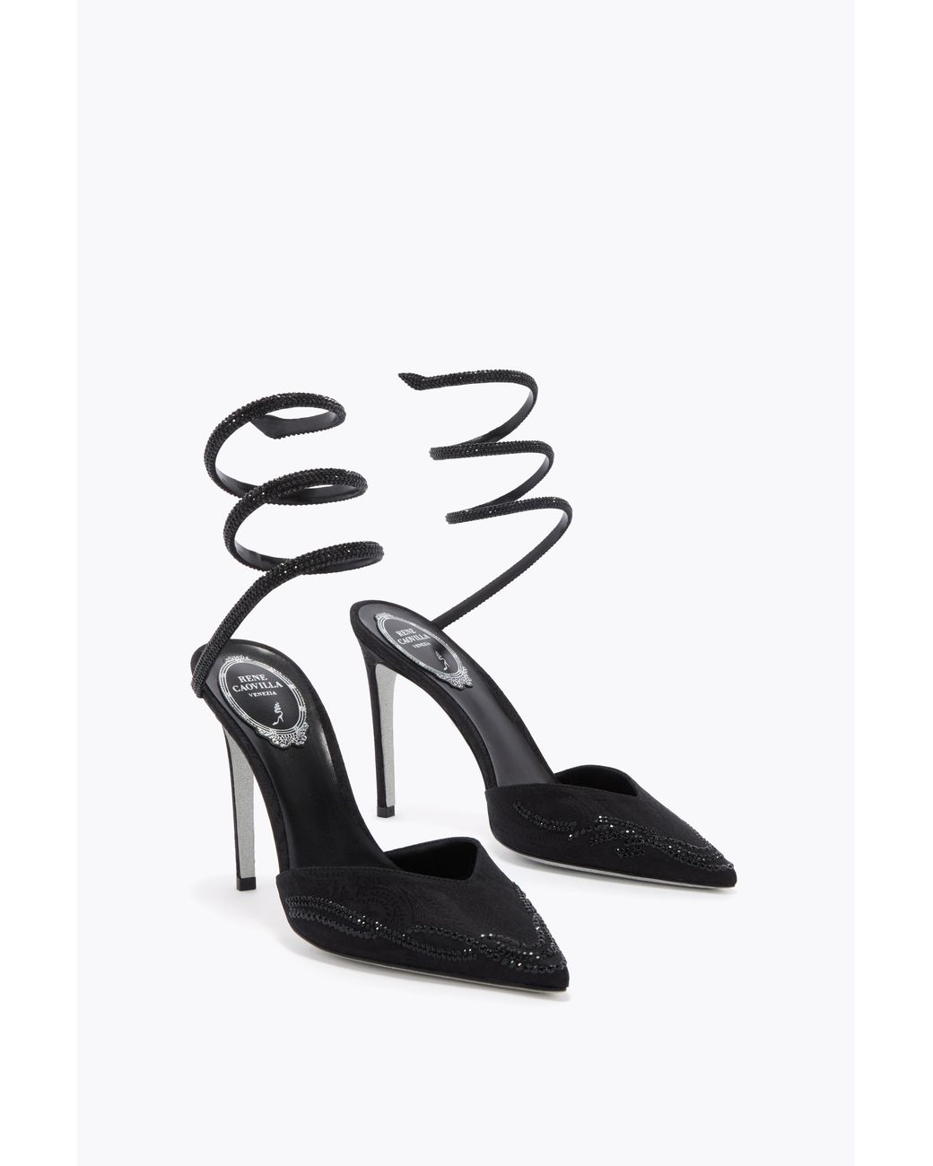 Rene Caovilla Black Cleo Pump