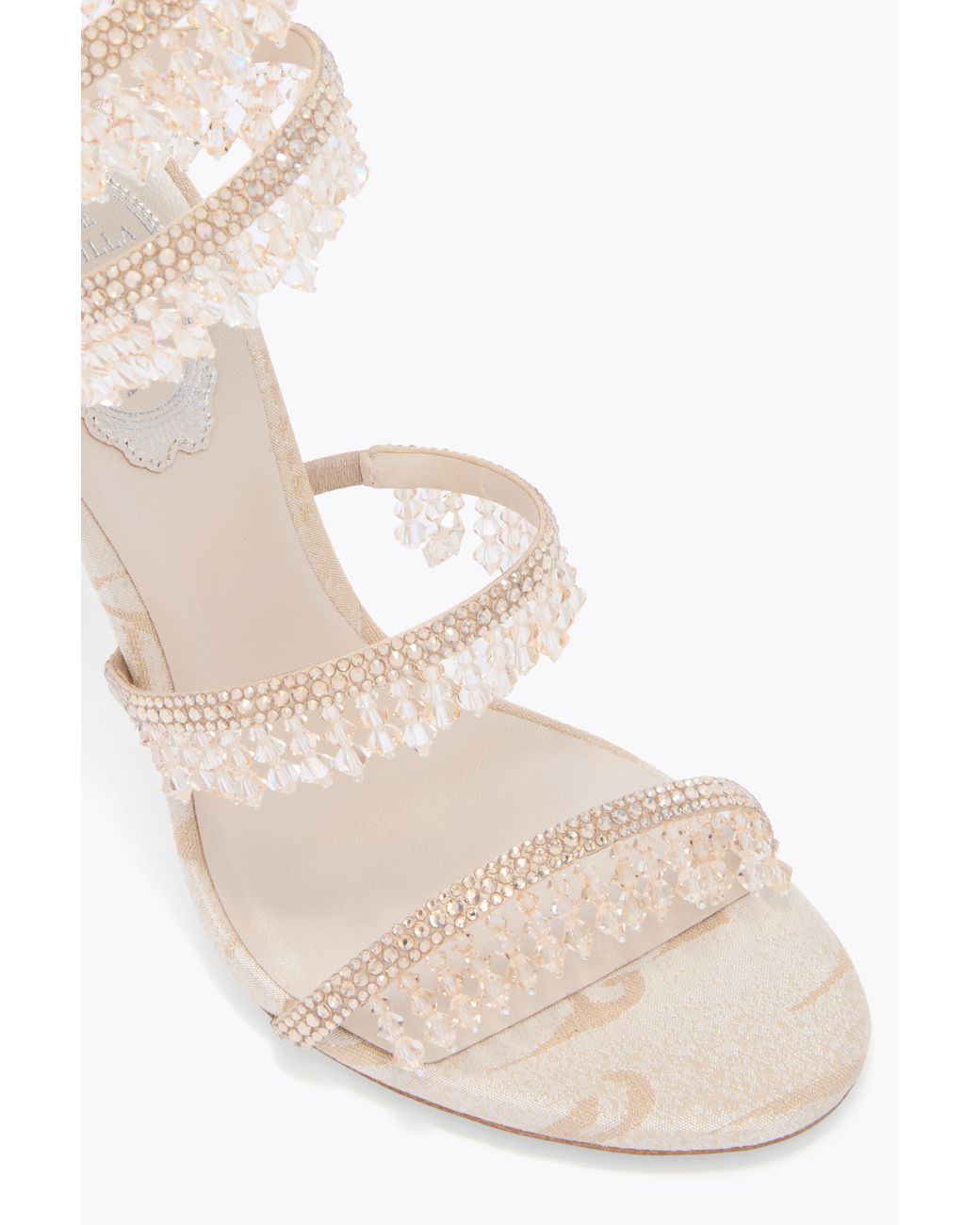 Rene Caovilla Natural Chandelier Sandal