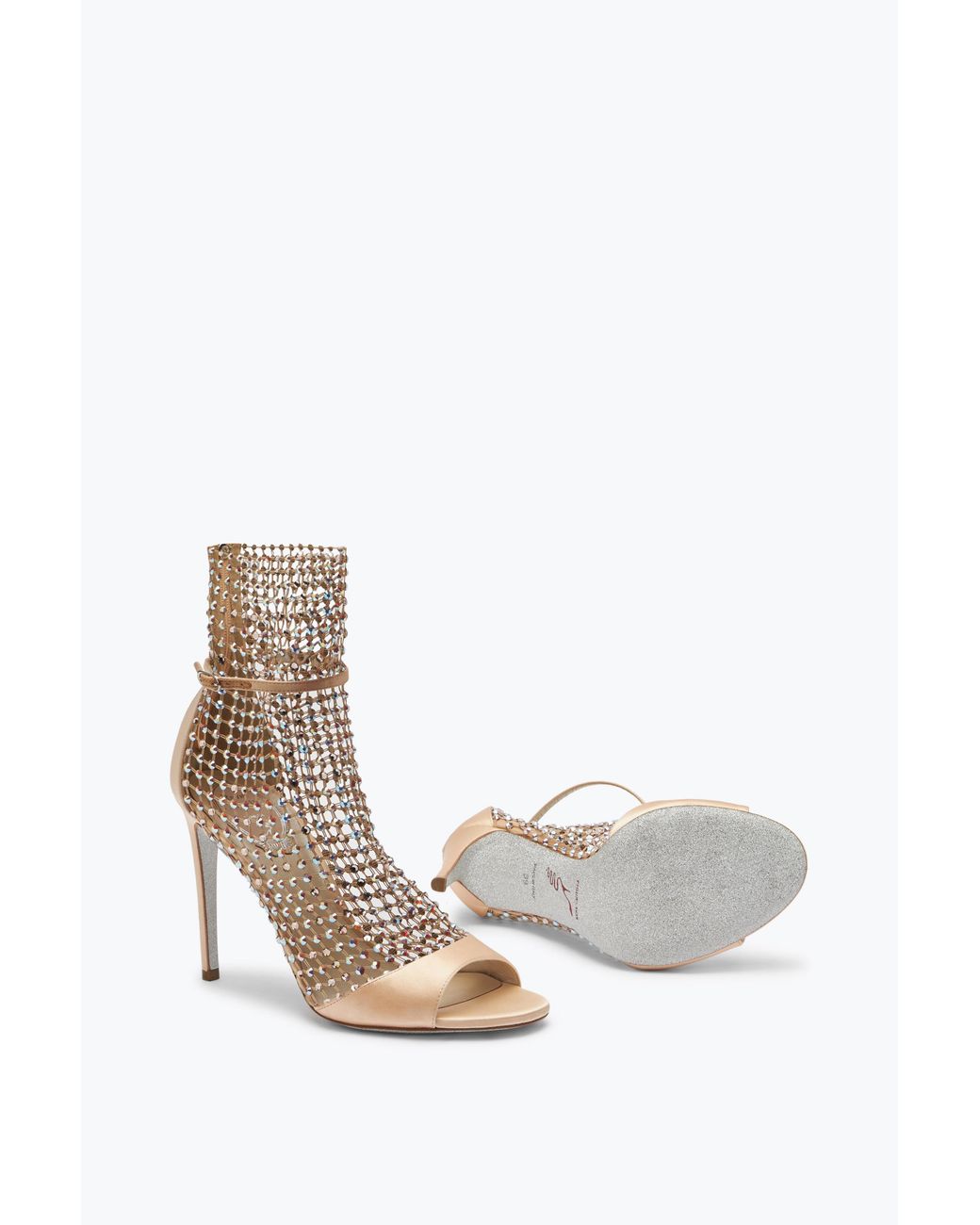 Rene Caovilla White Galaxia Ivory Sandal 105