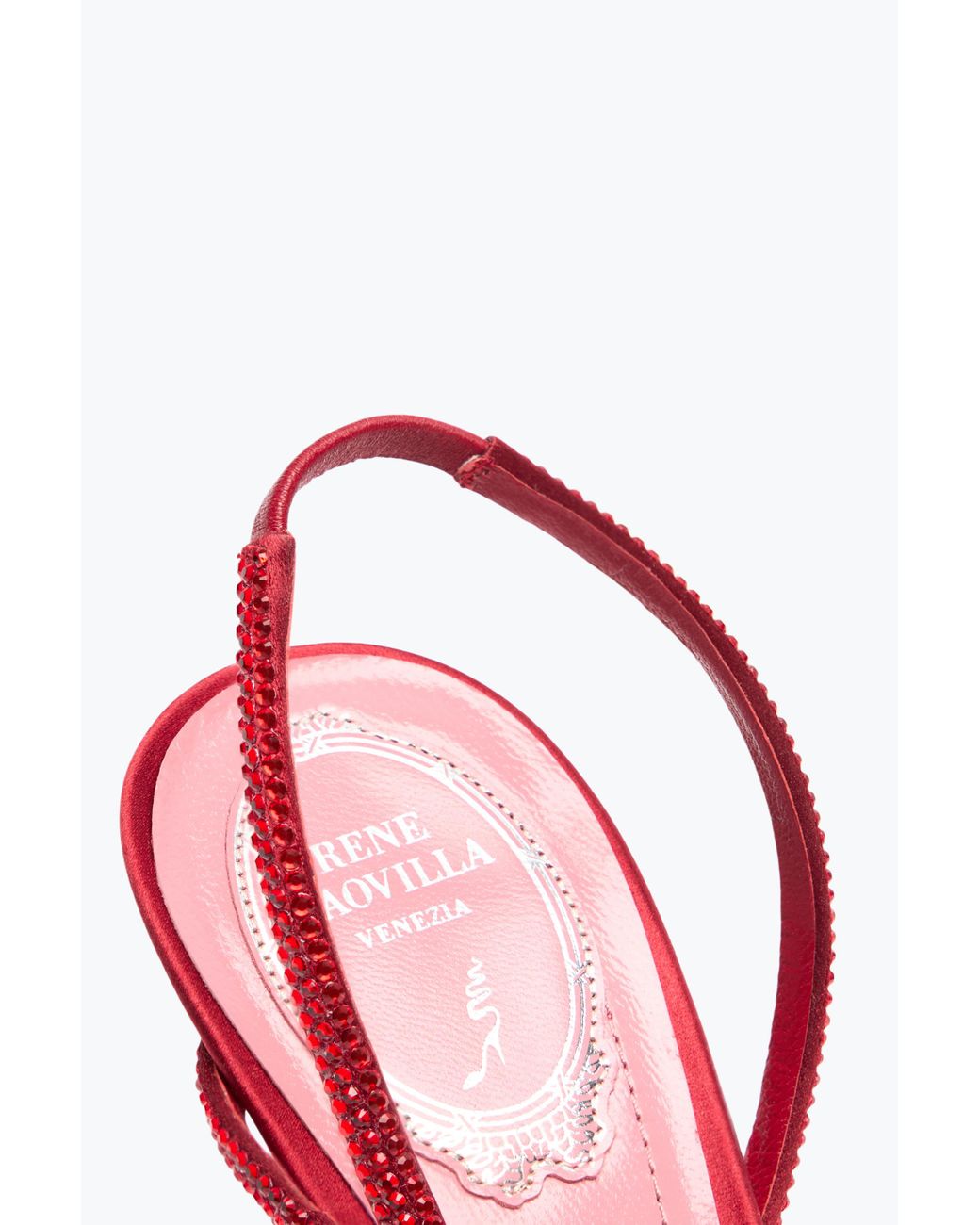 Rene Caovilla Pink Braid Sandale