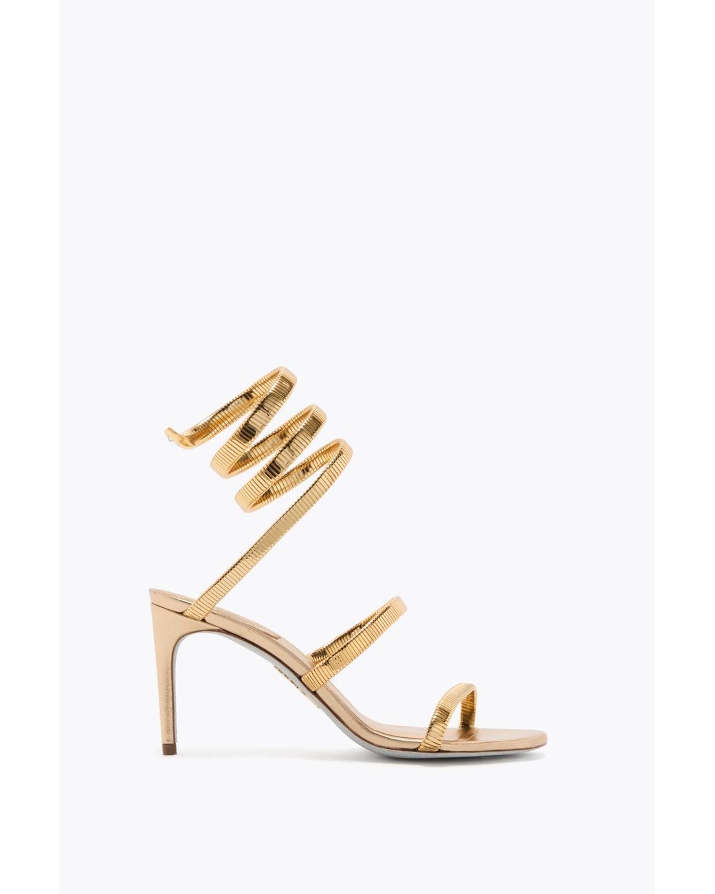 Rene Caovilla Metallic Juniper Lamb/ Metal Snake Sandal