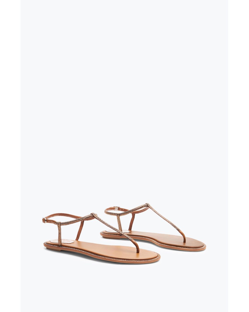 Rene Caovilla Multicolor Diana Cognac Sandal With Crystals 10