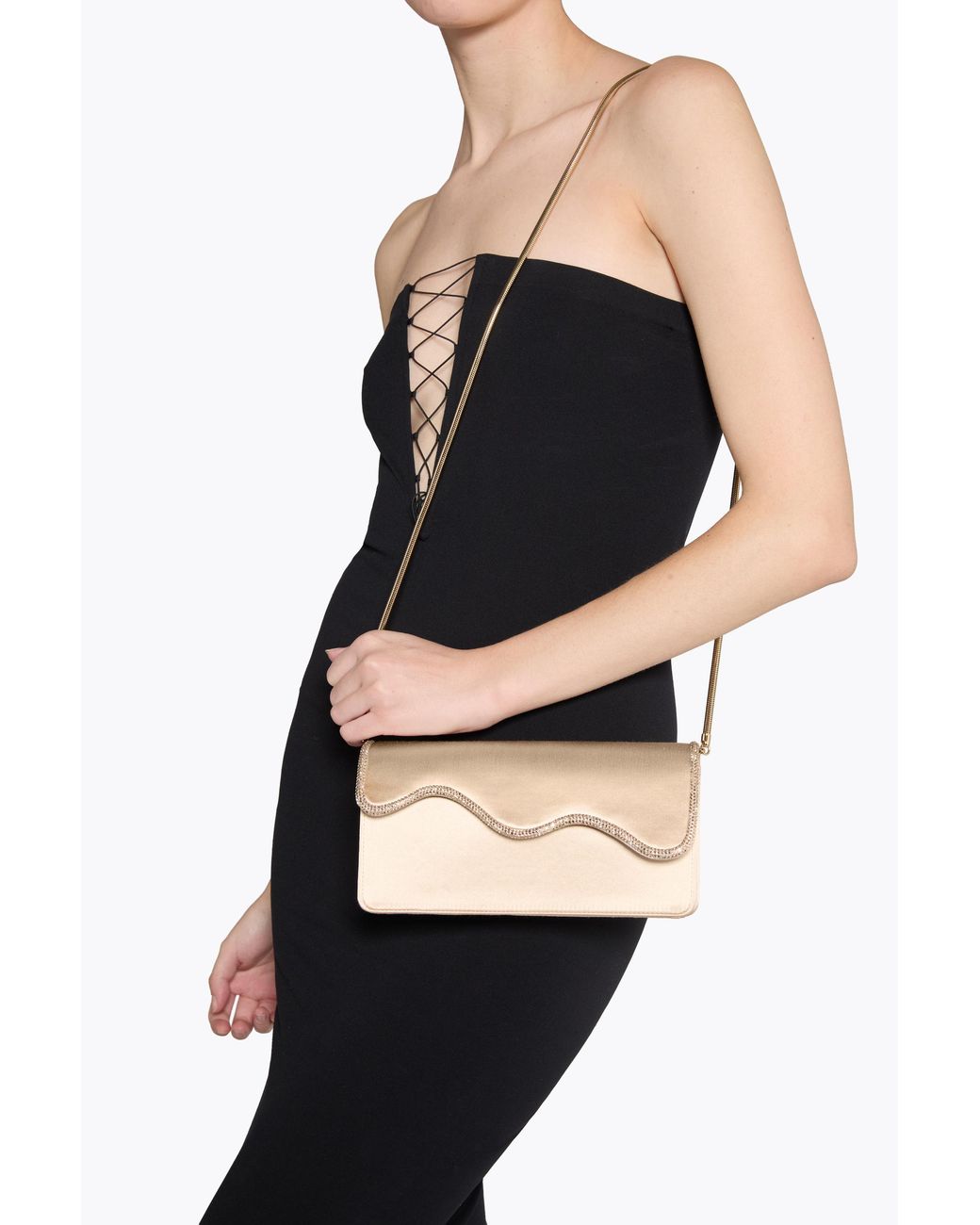Rene Caovilla Natural Onda Clutch