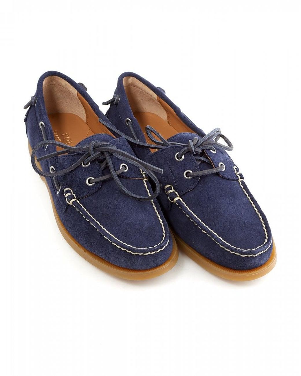 navy blue deck shoes
