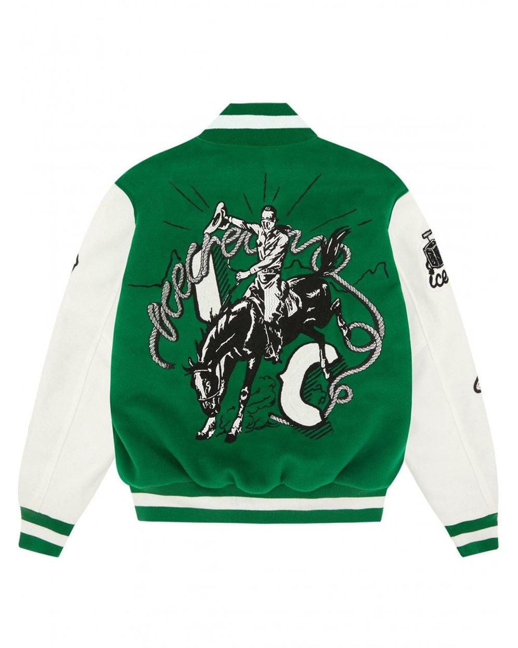 ICECREAM Rodeo Varsity Bomber Jacket in Green for Men | Lyst UK ICECREAM Rodeo Varsity Bomber Jacket in Green for Men | Lyst UK