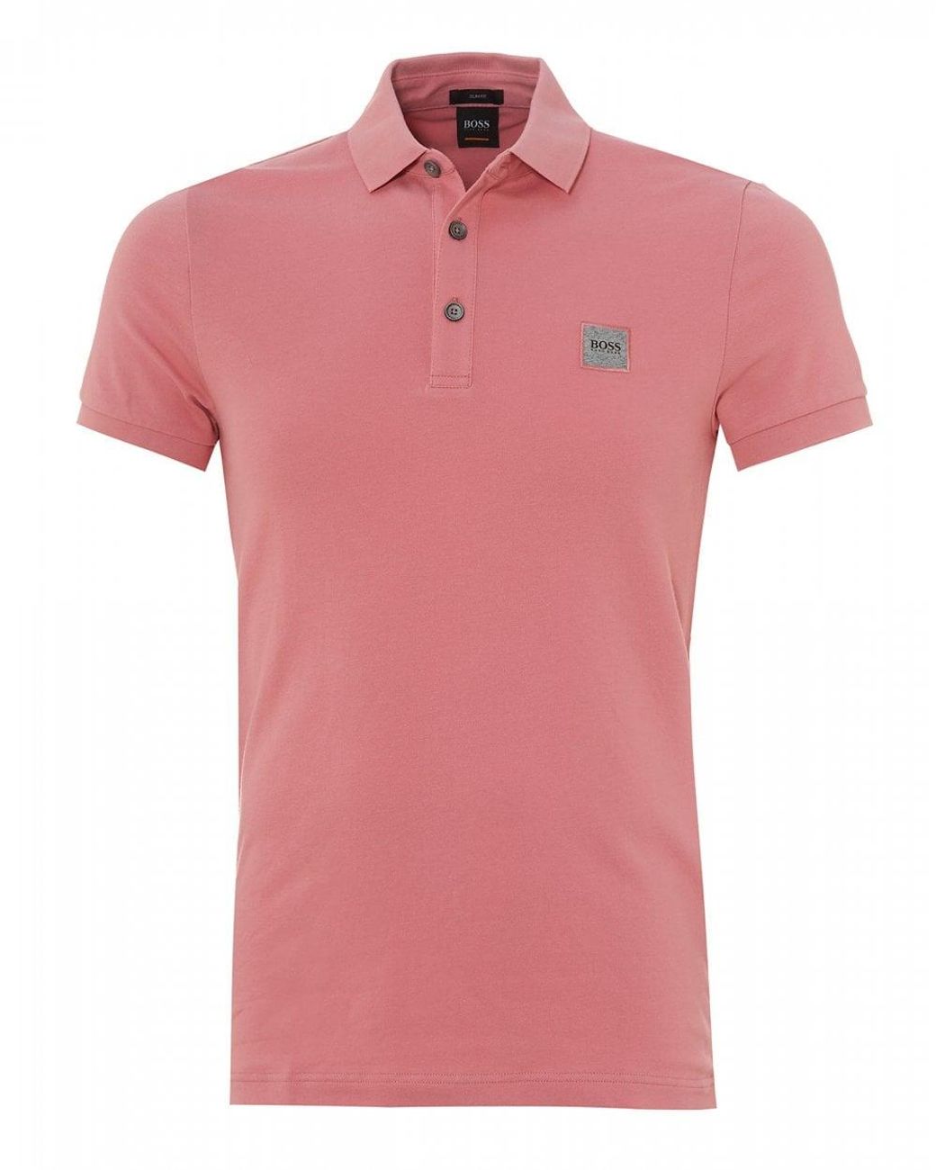 BOSS by HUGO BOSS Passenger Logo Polo Shirt in Pink for Men | Lyst UK