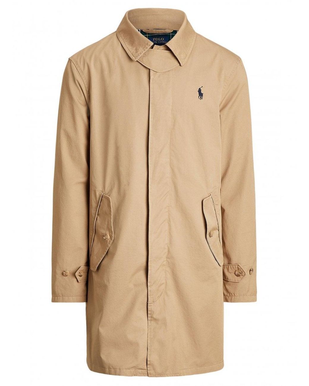 Polo Ralph Lauren Luxury Tan Twill Walking Coat in Brown for Men Lyst UK