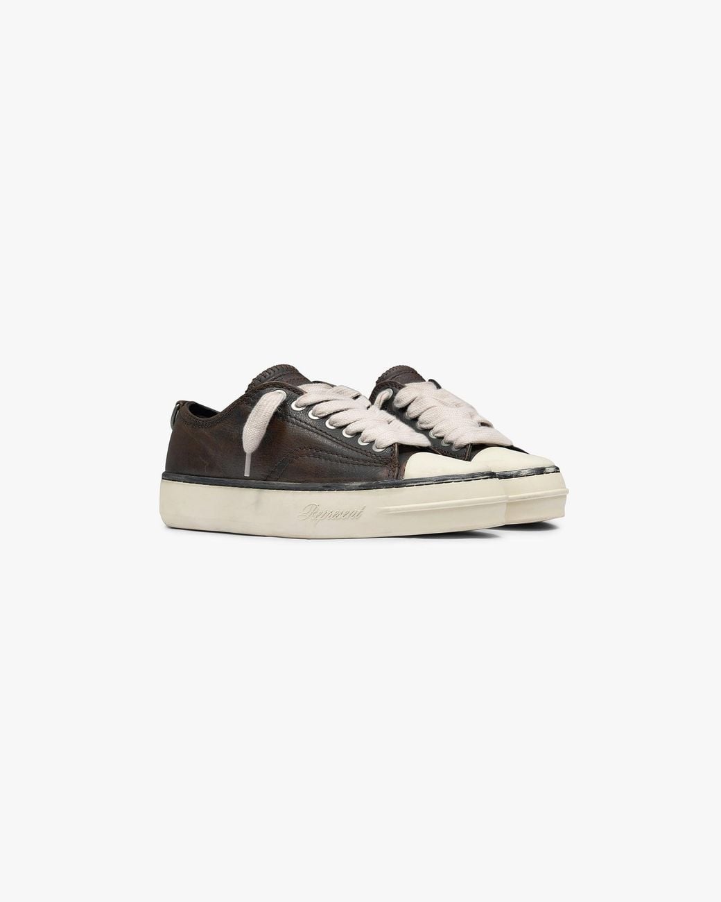Represent White Rep-Cap Distressed Leather for men