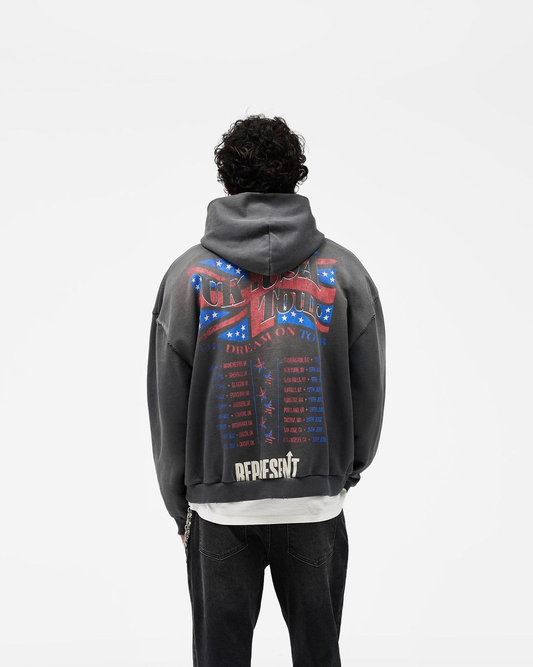 Represent Multicolor Dream On Tour Hoodie for men