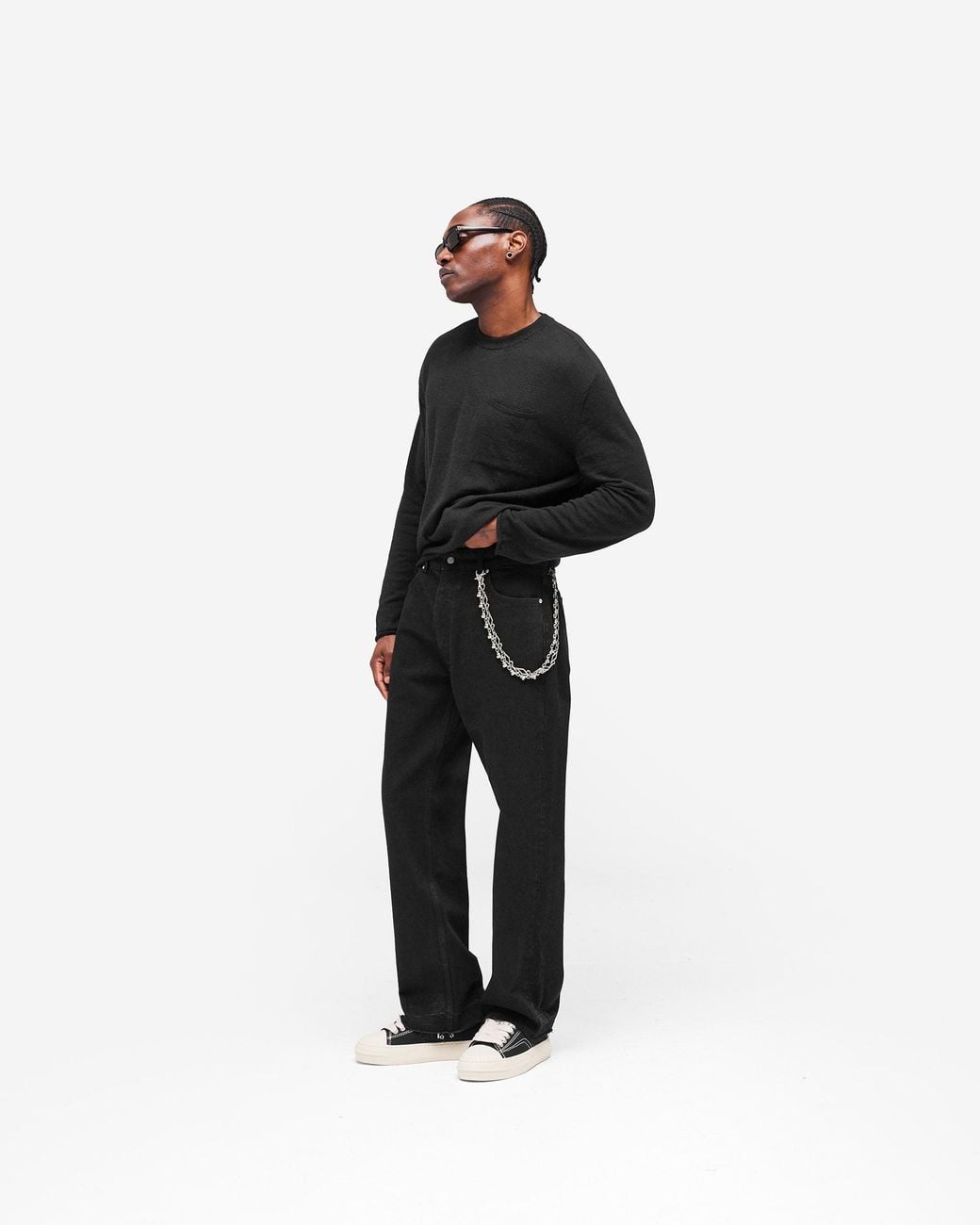Represent Black Gh Knitted Long Sleeve Top for men