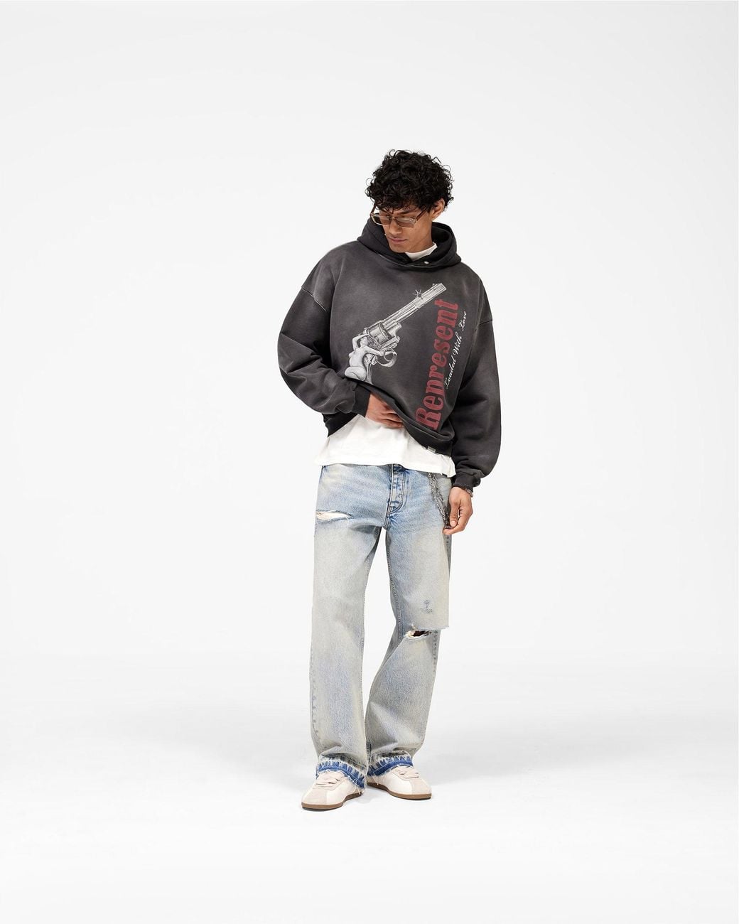 Represent Black Loaded With Love Hoodie for men