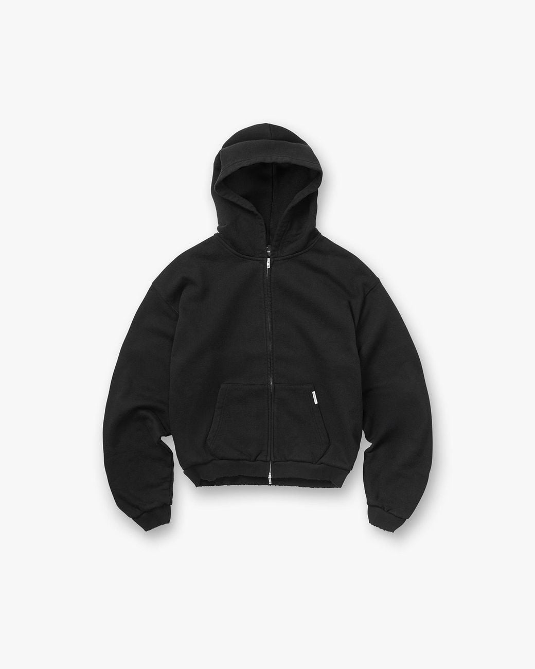 Represent Black Gh Shrunken Zip Hoodie for men