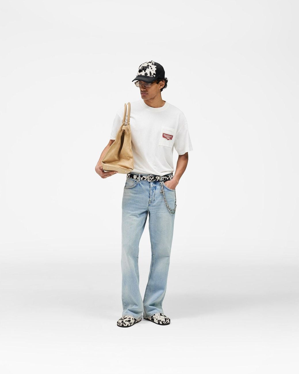 Represent White Nothing Faster T-Shirt for men
