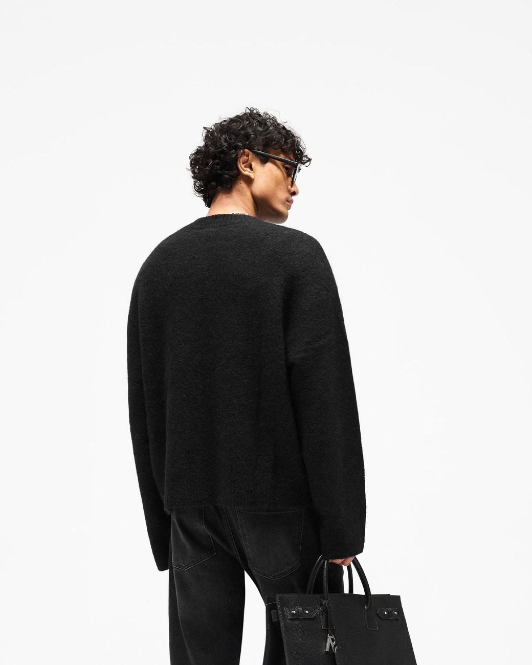 Represent Black Logo Knit Sweater for men