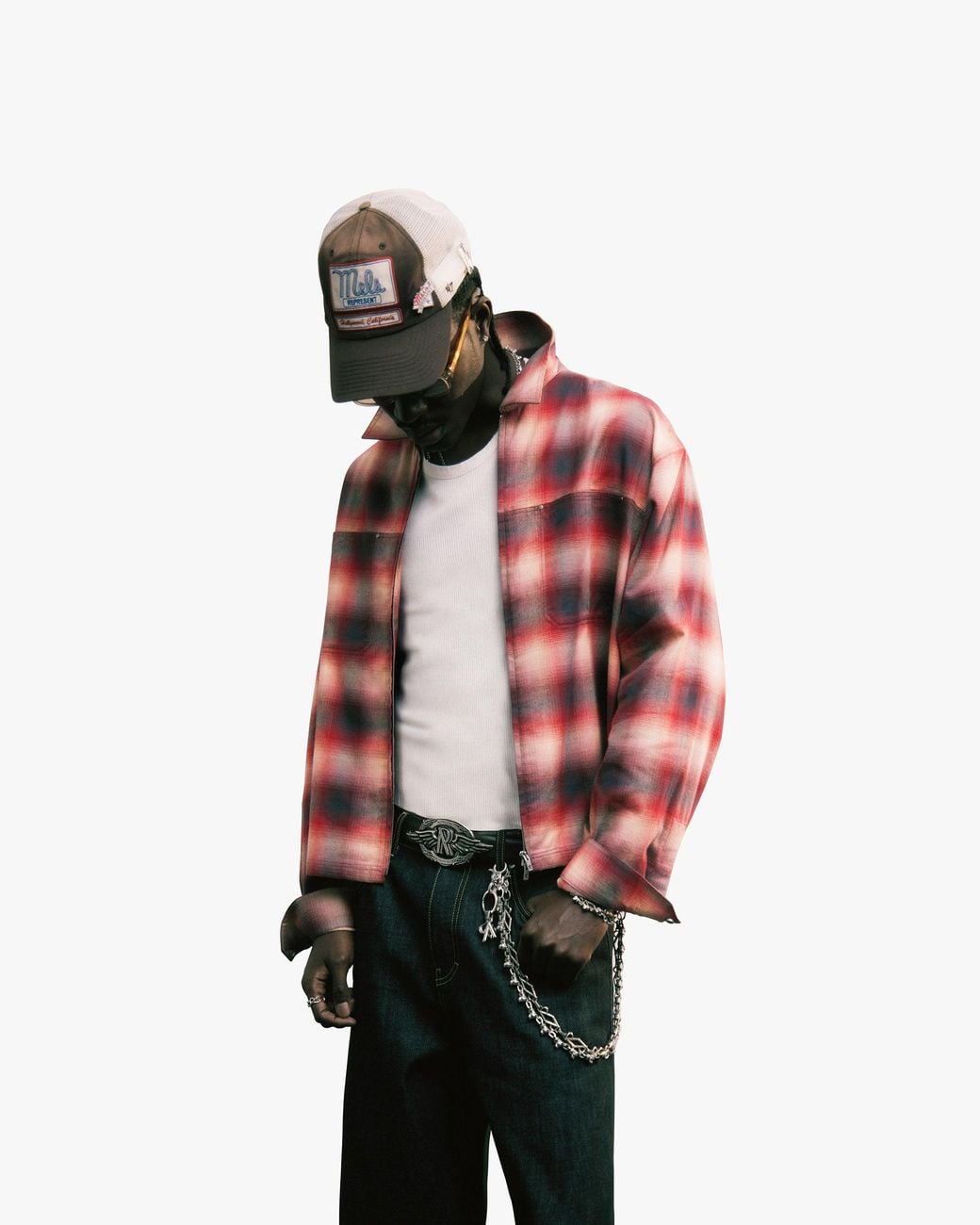 Represent Red Sunset Flannel for men
