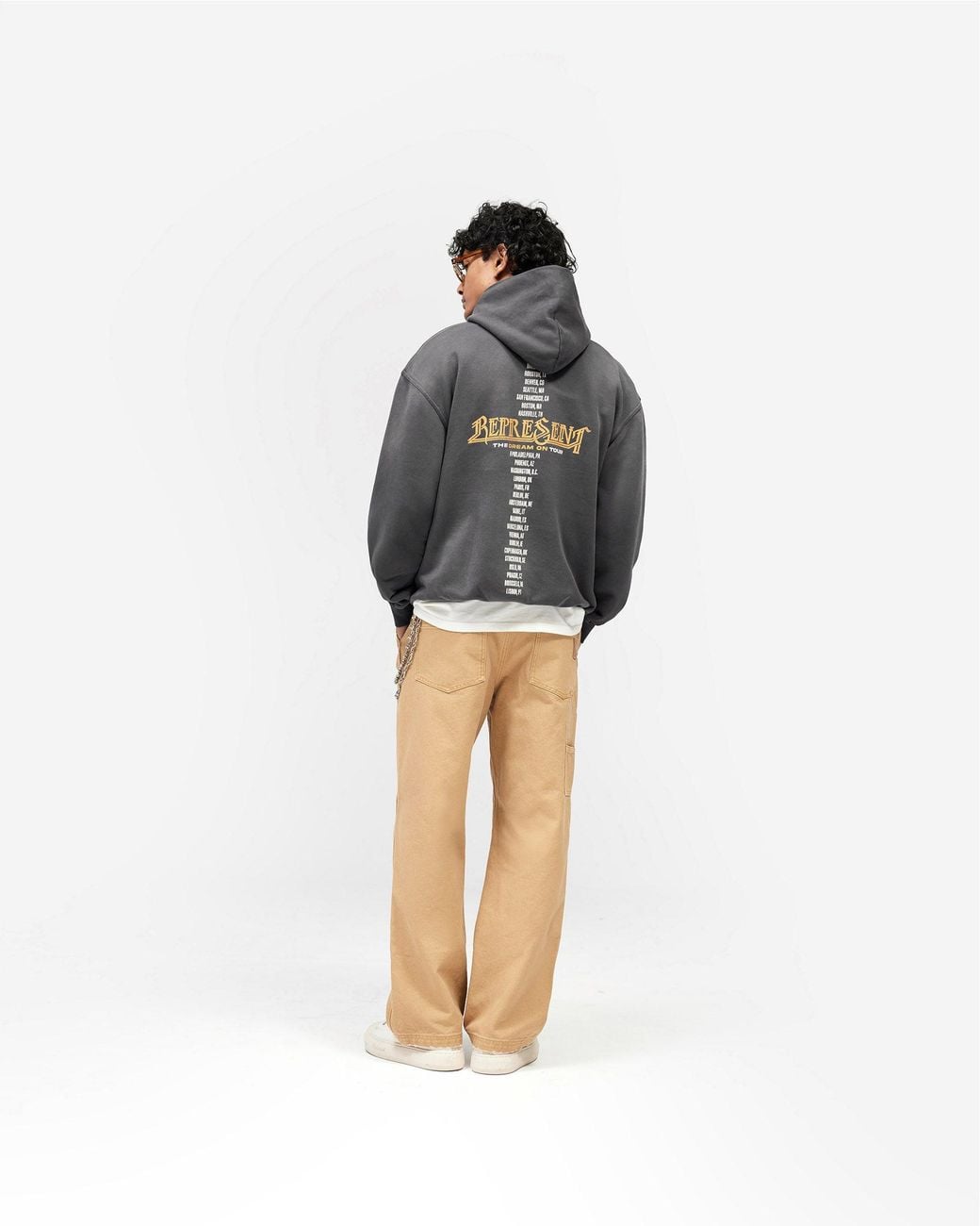 Represent Multicolor Golden Tour Hoodie for men