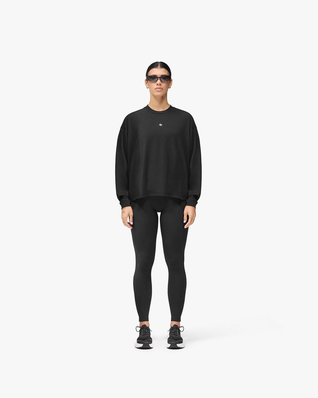 Represent Black 247 Dna Oversized Long Sleeve T-Shirt