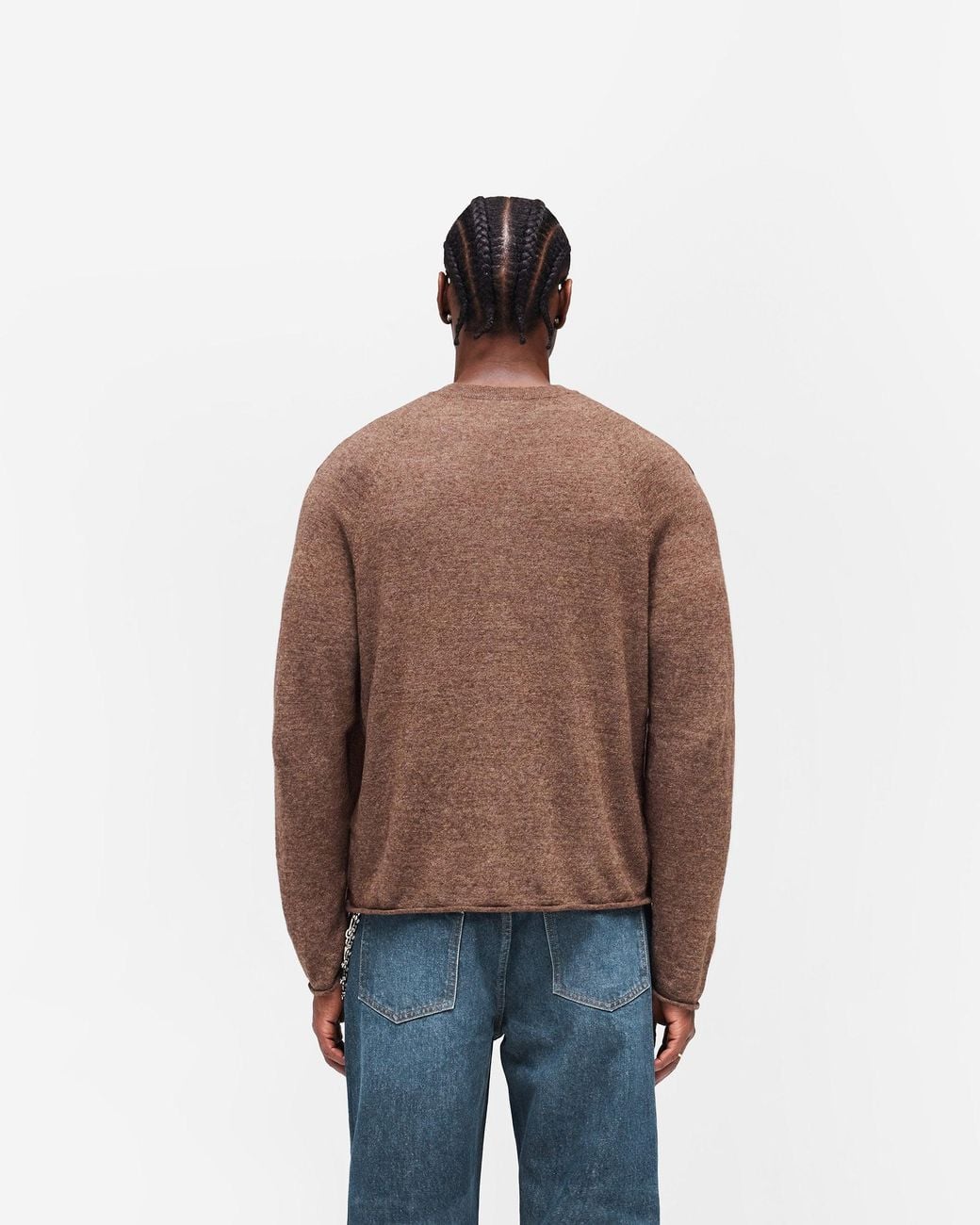 Represent Brown Gh Knitted Long Sleeve Top for men