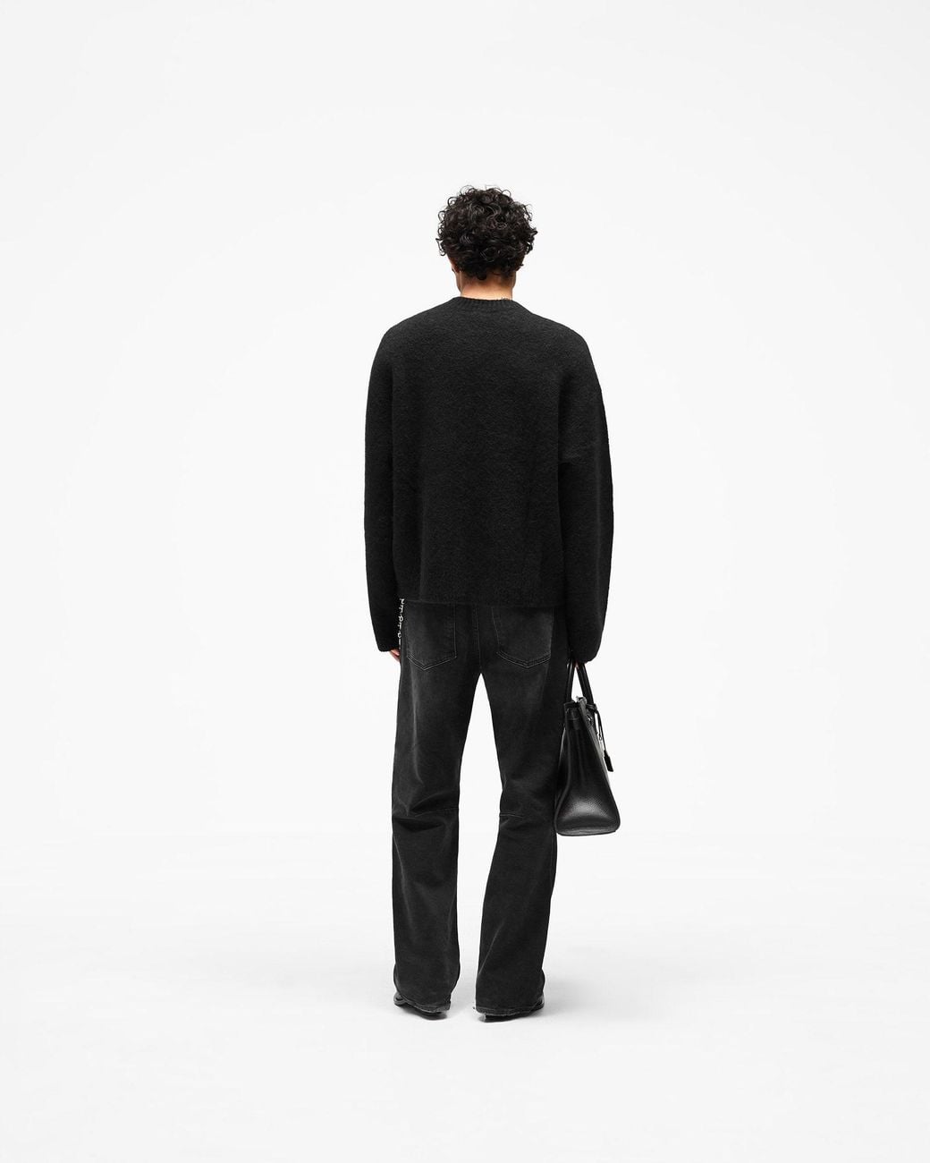 Represent Black Logo Knit Sweater for men