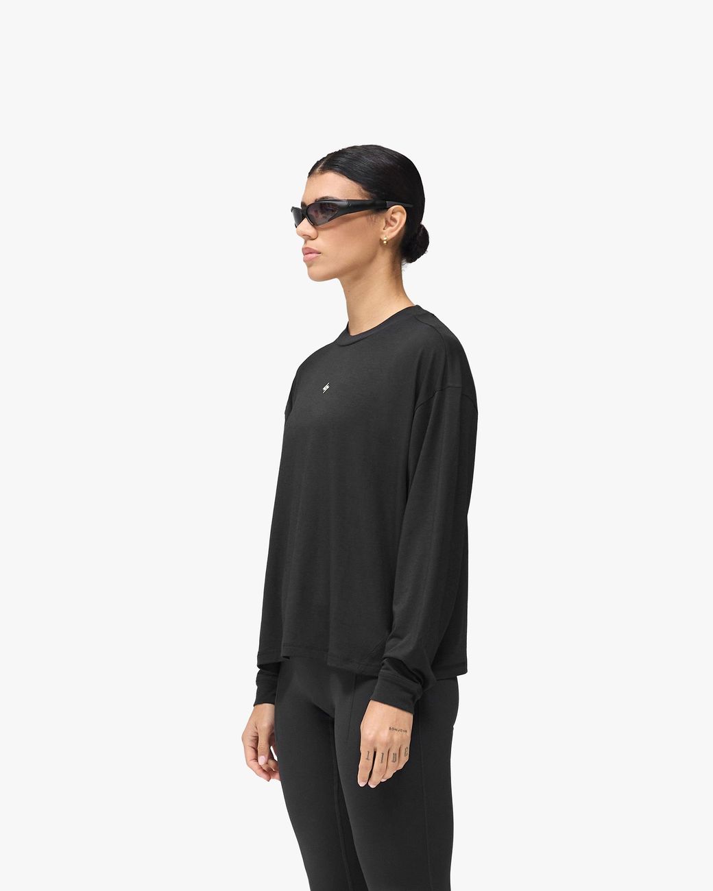 Represent Black 247 Dna Oversized Long Sleeve T-Shirt