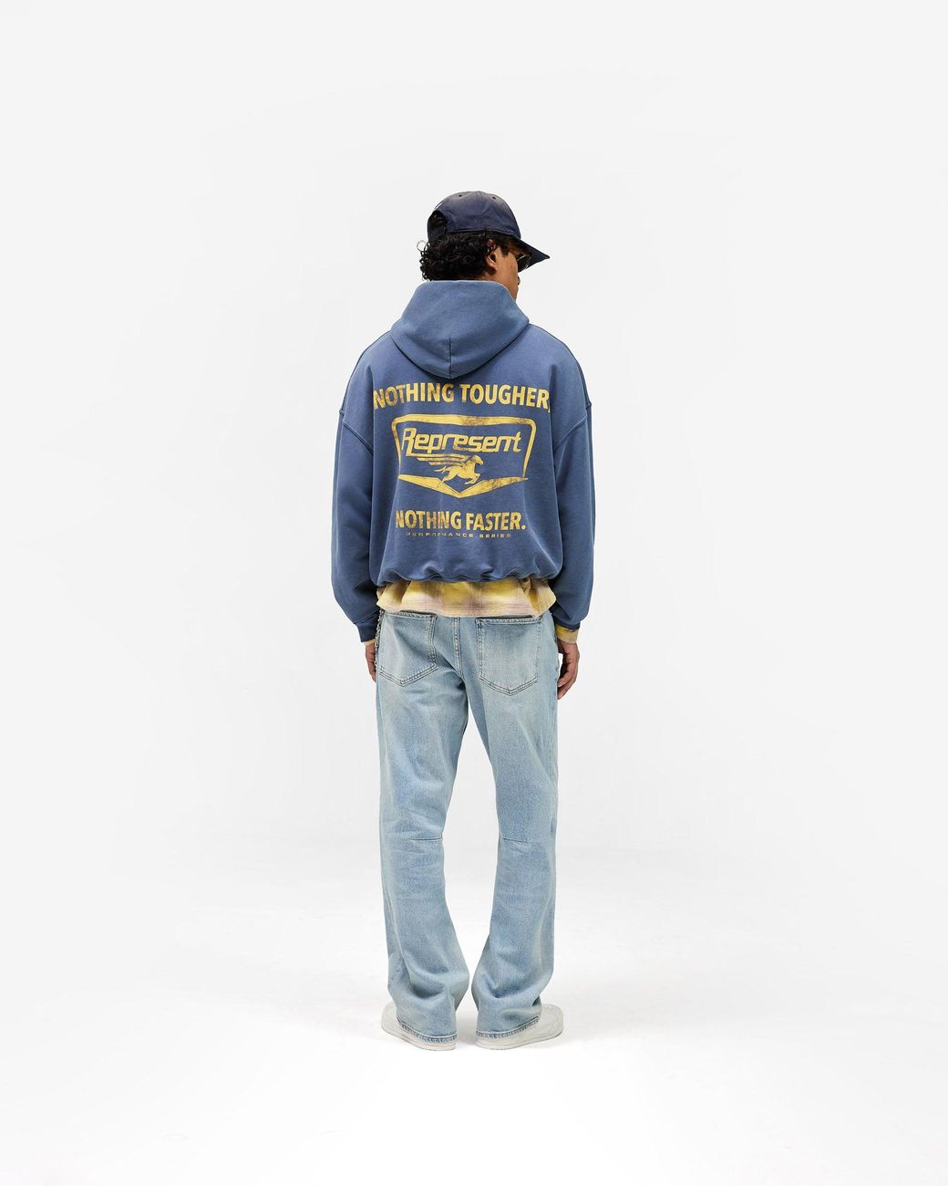 Represent Blue Nothing Faster Hoodie for men