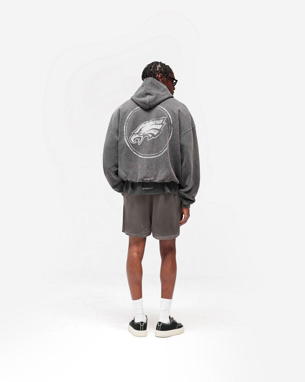 Represent Gray Philadelphia Eagles X Represent Hoodie for men